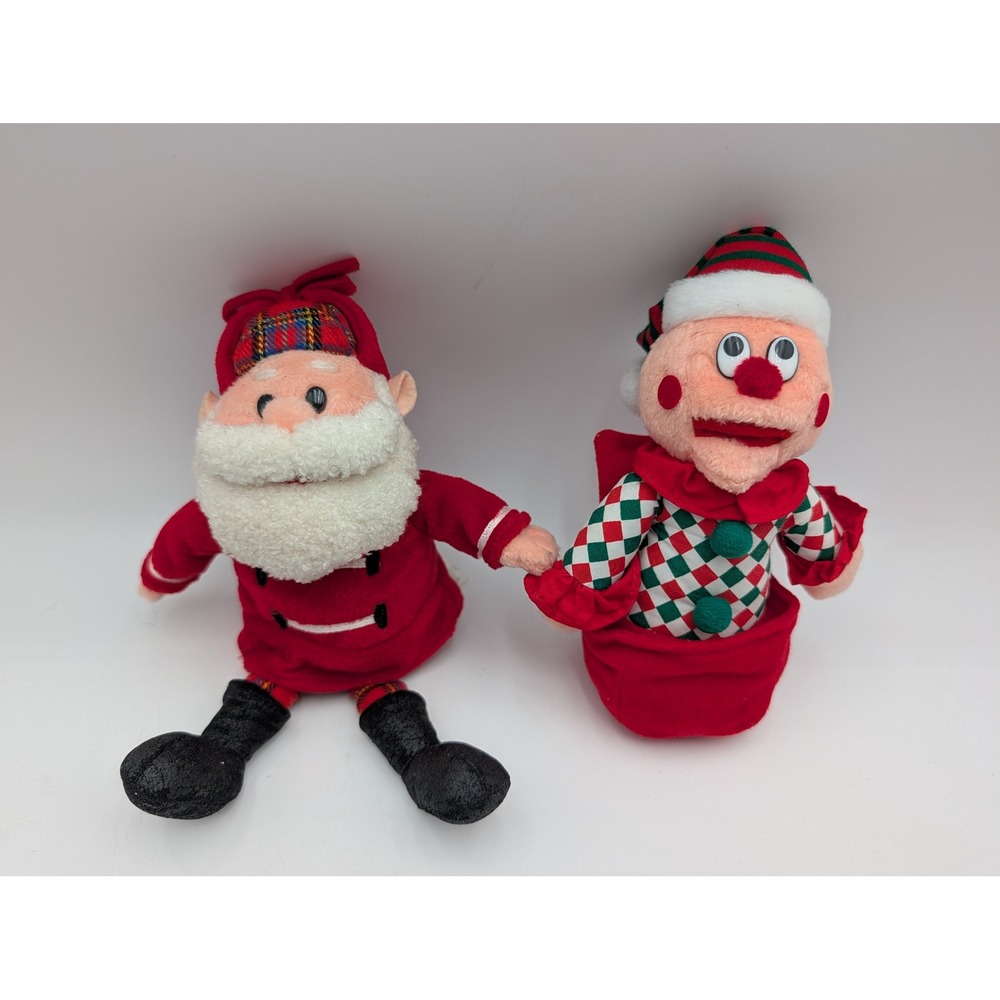 Stuffins Rudolph Misfit Charlie in the Box Santa Claus Plush Red 1998 Lot